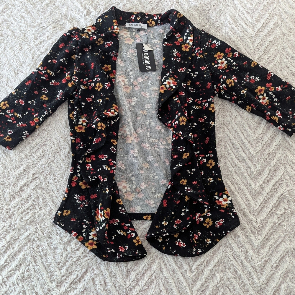 NWT Doublju Open-Front Cardigan